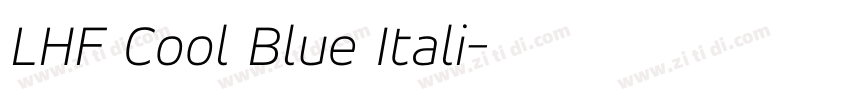 LHF Cool Blue Itali字体转换